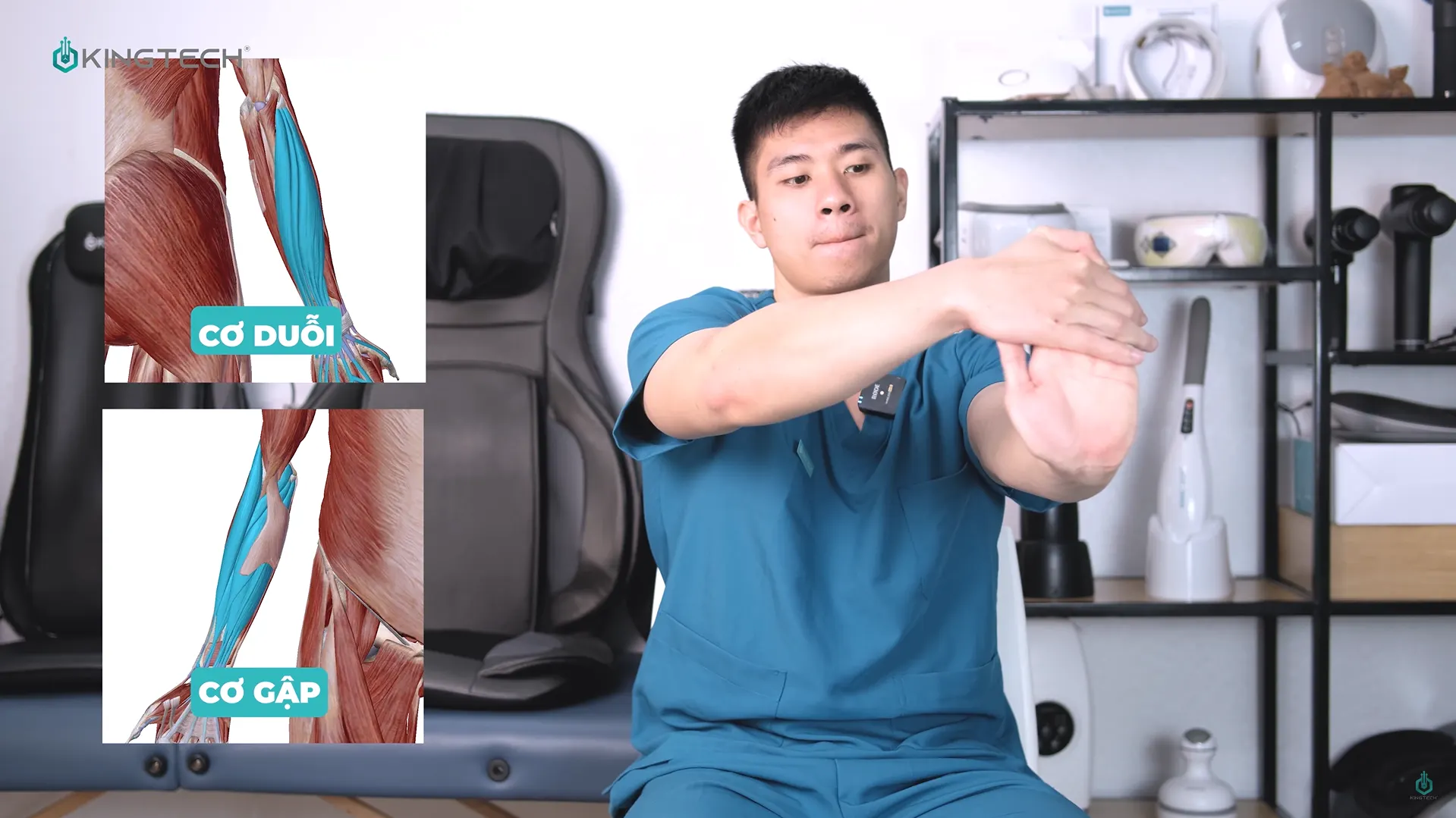Cách sử dụng súng massage cho hội chứng khuỷu tay