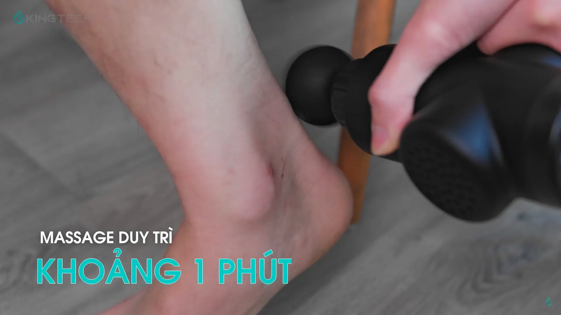 Cách sử dụng súng massage cho viêm gân gót