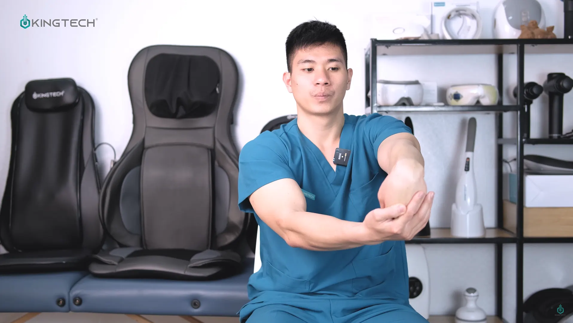 Cách sử dụng súng massage cho hội chứng khuỷu tay