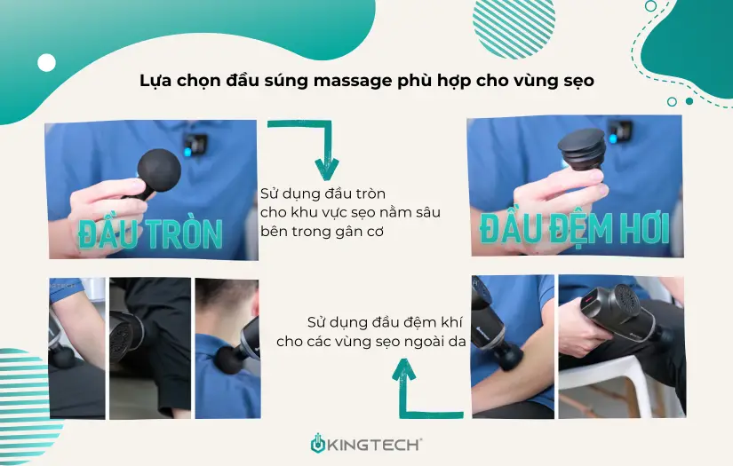 Có nên sử dụng súng massage cho vùng bị sẹo?