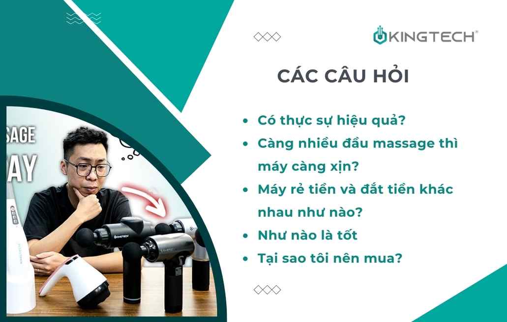 Câu hỏi khi chọn mua máy massage cầm tay