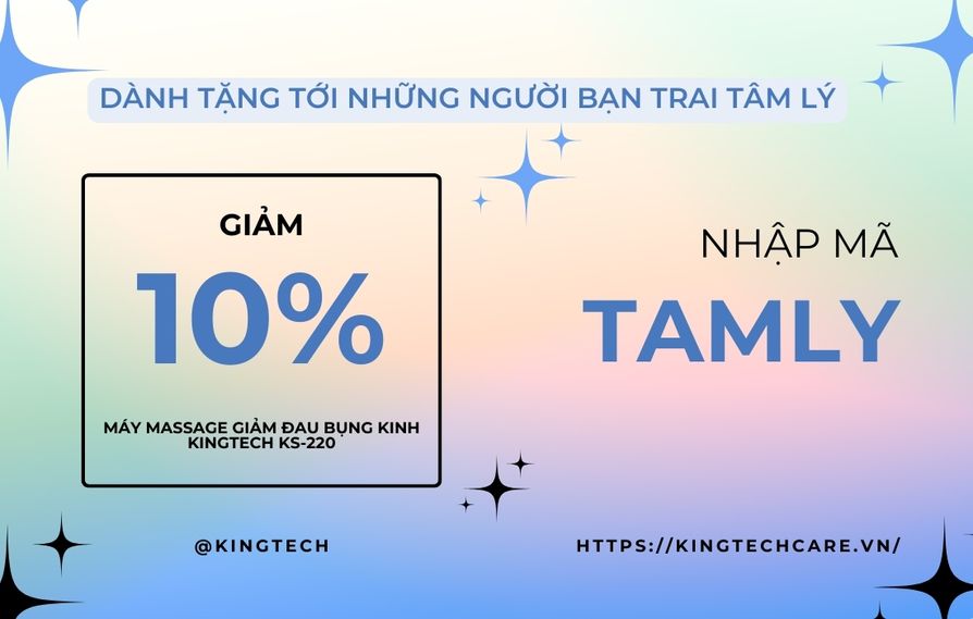 Mã giảm 10% dành tặng những người bạn trai tâm lý