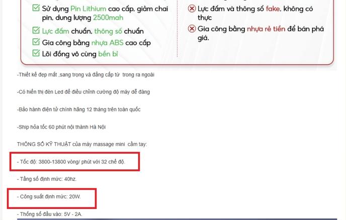 Những chiêu trò tiếp thị bạn cần tránh khi mua máy massage